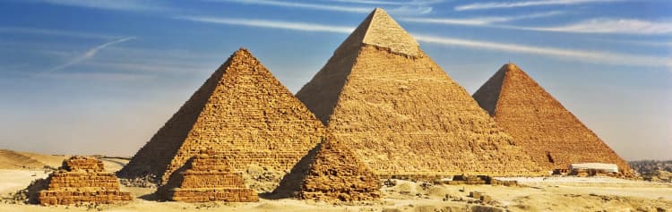 Family Egyptian Sphinx, Pyramids and Nile River